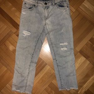 Free people cropped jean size 24
